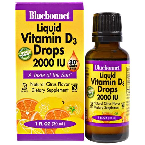 Check spelling or type a new query. Bluebonnet Nutrition Liquid Vitamin D3 Drops, Citrus ...