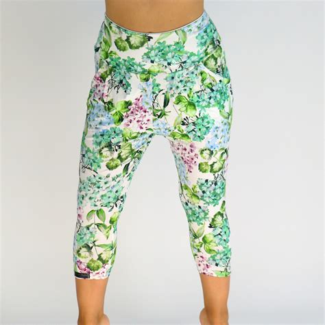 Green Capri Pants With Pockets Handmade From Viscose Jersey Etsy