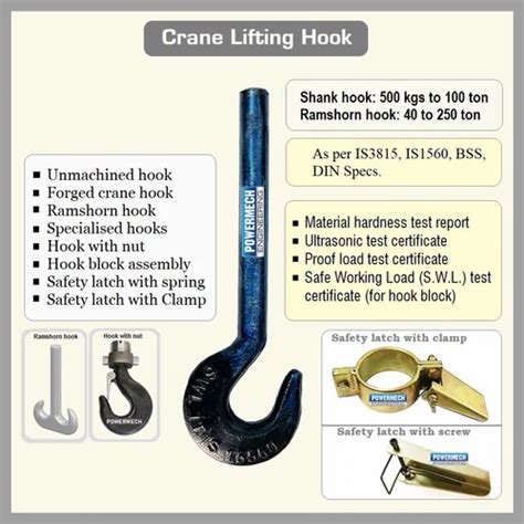 Crane Hook Pulley Block Crane Hook Safety Latch Manufacturer From Chennai