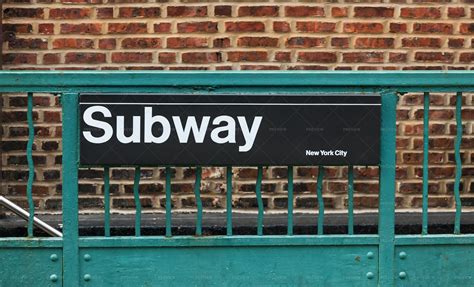 Subway Sign In New York City Stock Photos Motion Array