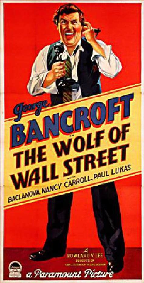 The Wolf Of Wall Street Original 1929 Us Three Sheet Movie Poster Posteritati Movie Poster