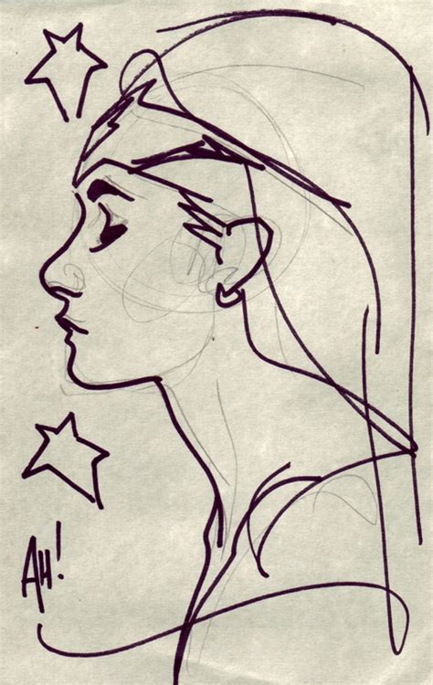 Wonder Woman Adam Hughes In Marc Audets Commissions Sketches