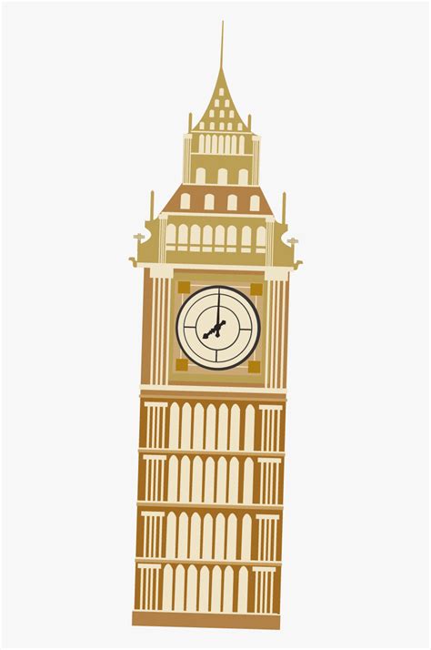 Cartoon Clock Tower Big Ben Hd Png Download Kindpng