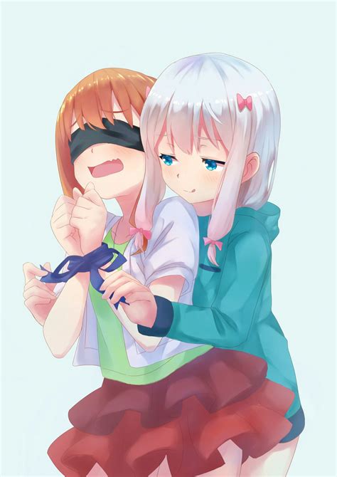 Izumi Sagiri And Jinno Megumi Eromanga Sensei Drawn By Onkayuu