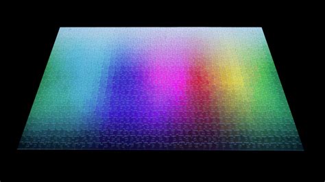 1000 Colours Rainbow Cmyk Gamut Jigsaw Puzzle By Clemens Habicht Homeli
