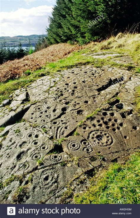 Rock Art Excellent Example Of Prehistoric Cup And Ring Marks On