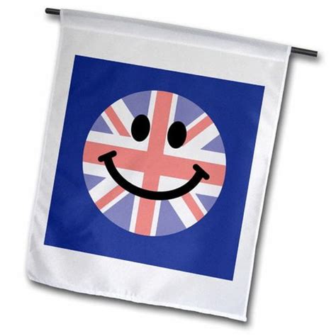 3drose British Smiley Face English Union Jack Happy England United