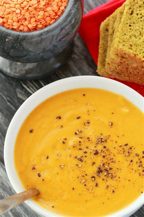 Deliciously Creamy Vegan Lentil Soup This Filling And Satisfying Soup Is Just 6 Ingredients