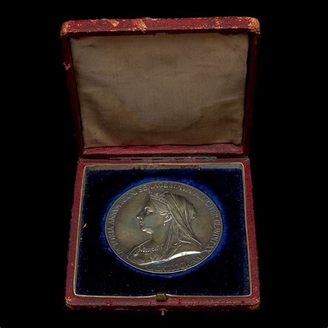 1897 Queen Victoria Official Diamond Jubilee Large Silver Medal