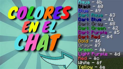 Como Poner Colores En El Chattexto De Minecraft Tutorial Youtube