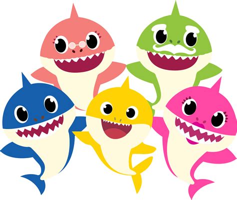 Hd Download Baby Shark Group Clipart Png Transparent Background Free