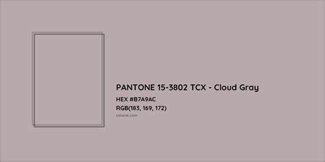 Pantone 15 3802 Tcx Cloud Gray Complementary Or Opposite Color Name