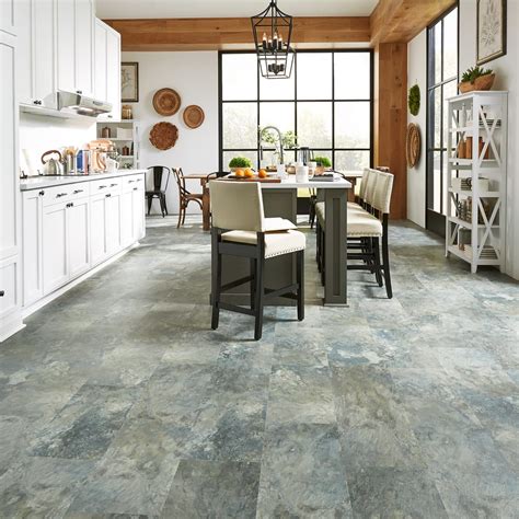 Coreluxe Xd 6mmpad Sierra Blue Slate Rigid Vinyl Plank Flooring Ll