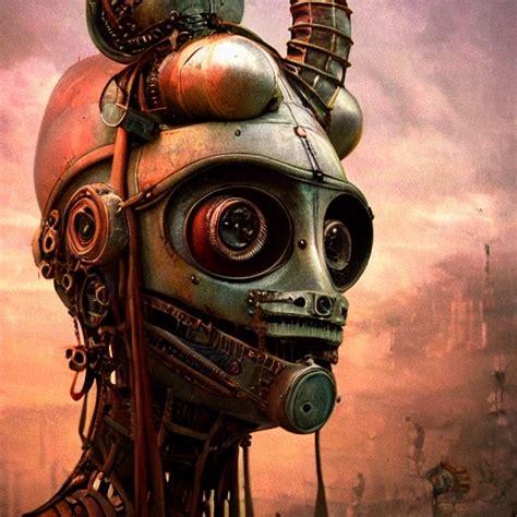 Steampunk Style Beautiful Woman Perfect Face Combining The Ar Arthub Ai