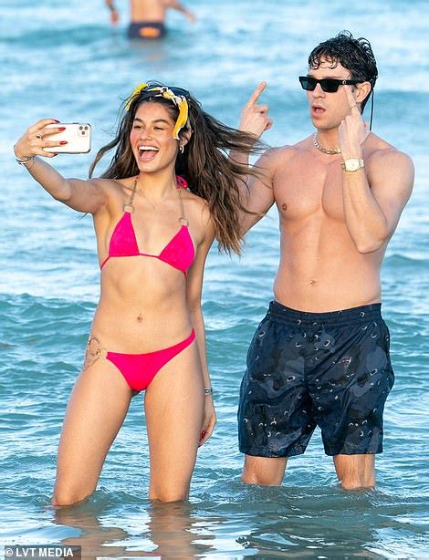 Joey Essex Shares A Smooch With Bikini Clad Girlfriend Lorena Medina On