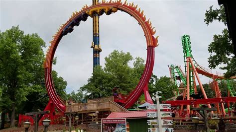 All New Fireball Ride At Six Flags St Louis 2016 Youtube