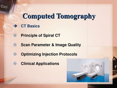 Ppt Computed Tomography Powerpoint Presentation Free Download Id