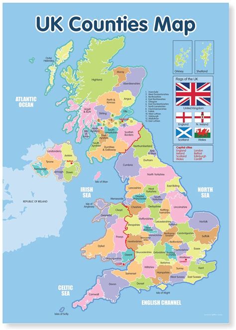 Map Uk Showing Counties Maps Capital