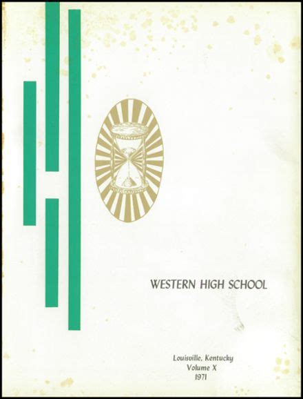 Explore 1971 Western High School Yearbook Louisville Ky Classmates
