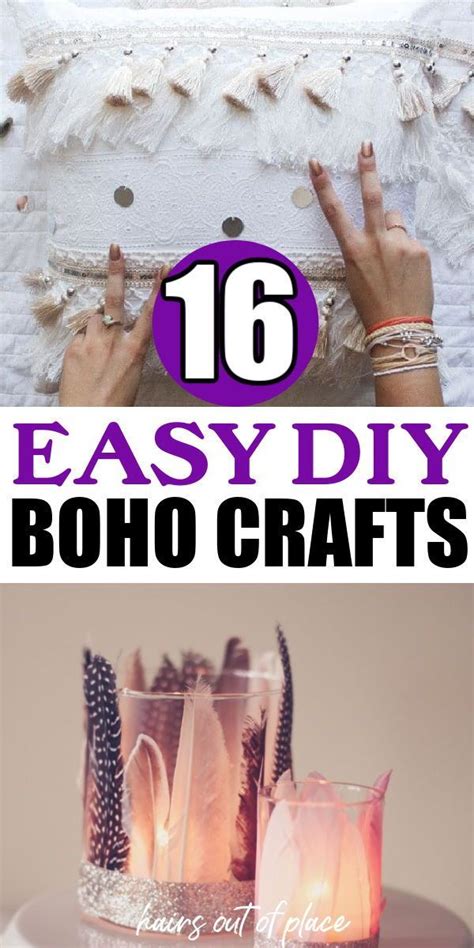 16 Diy Easy Boho Crafts For Your Boho Chic Room Boho Crafts Diy Diy
