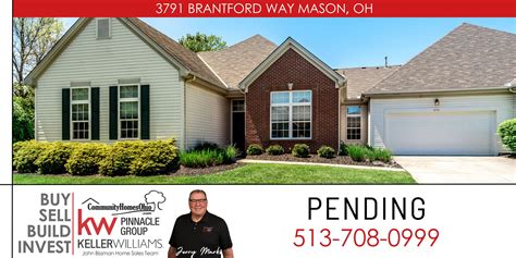 Pending – 3791 Brantford Way, Mason, Ohio 45040 – Desirable 3 Bedroom