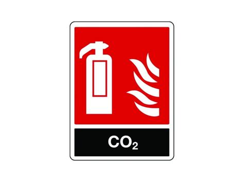 Co2 Fire Extinguisher General Sign Safe Industrial