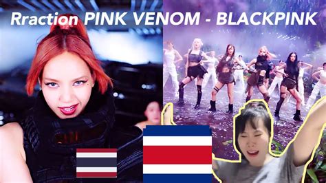 Reaction Pink Venom Blackpink Mvteaser Jenlisa Thai Girl In