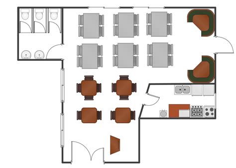 Restaurant Floor Plans Software Design Your Restaurant And Layouts In
