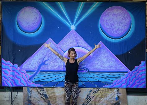 Giant Uv Banner Space Pyramid Space Tribe