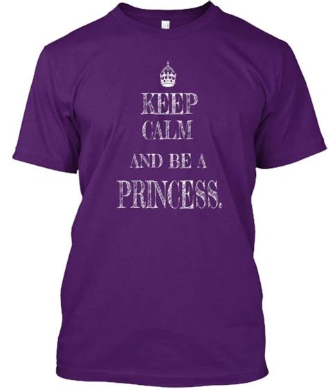 Keep Calm And Purple T Shirt Front