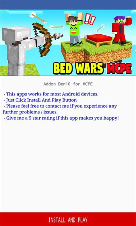 Bedwars Mapminigame Mod For Minecraft Pe Apk For Android Download