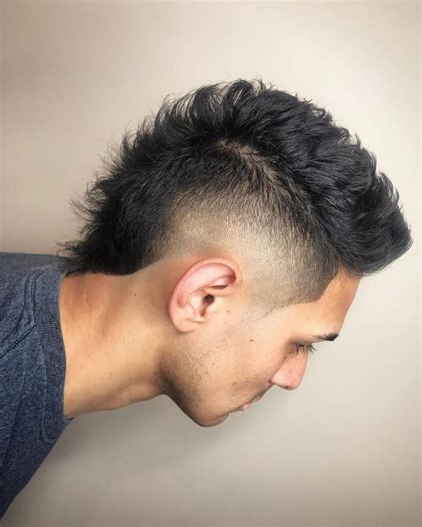 Cool new haircuts for men with thin hair, with curly hair, with thick hair and with round faces. Faux Hawks | Mohawk hairstyles men, Fade haircut, Fohawk ...