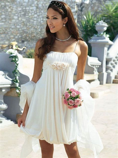 Picture you and your favorite person in the world stood together on the beach, beneath a you need a dress that's perfect for that relaxed summer beach vibe, where you can feel beautiful, comfortable, and will look absolutely amazing in. 25 Short Beach Wedding Dresses | Megan's Wedding | Wedding ...