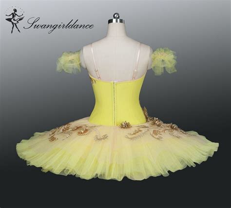 Free Shipping Adult Yellow Ballet Tutu Girls Professional Ballet