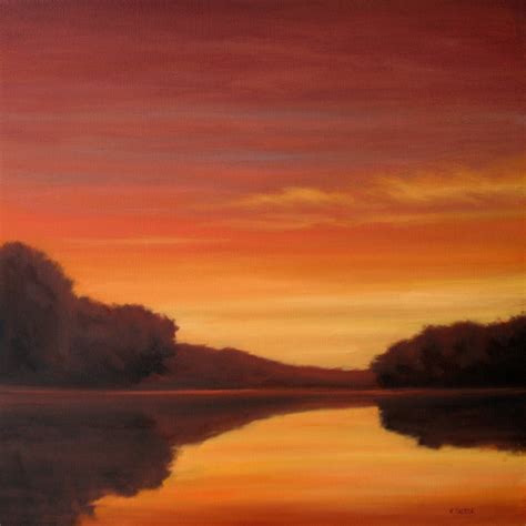 Oil Paintings By Kerri Settle Reflections On A Sunset