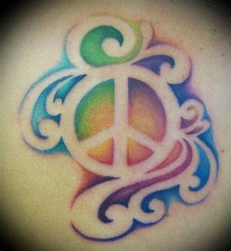 Tie Dye Peace Peace Sign Tattoos Love Tattoos Tattoo Styles