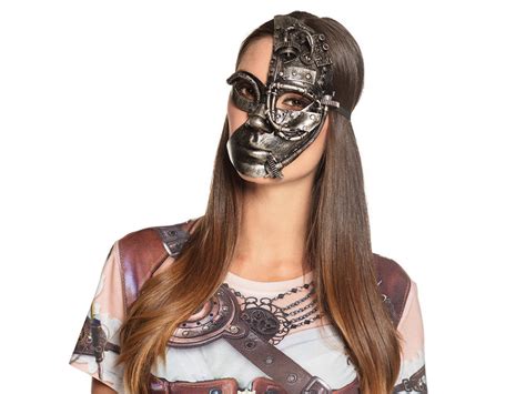 Steampunk Mask Half Face Man Female Mistermask Nl