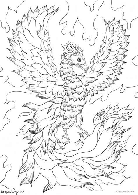 Phoenix To Color Coloring Page