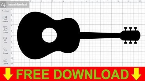 Guitar Svg Free Cut File For Cricut Youtube