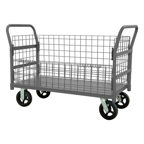 Wire Cart 1 Adjustable Shelf 30 X 60 X 68 916 Durham Manufacturing