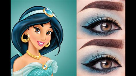 Jasmine Inspired Makeup Tutorial Disneys Aladdin Youtube