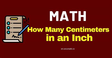 How Many Centimeters In An Inch Understanding The Conversion