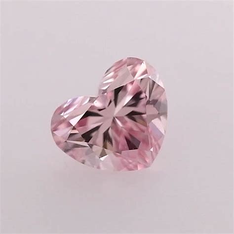 024 Carat Fancy Intense Pink Diamond 6p Heart Shape Vs1 Clarity