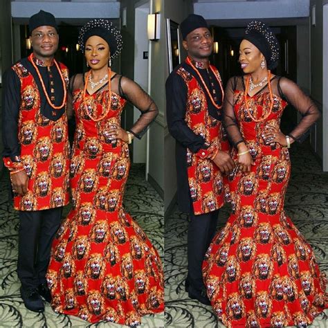 10 Beautiful Traditional Ankara Styles For Couples In 2018 Couples African Outfits African