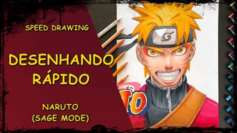 💥 Desenhando RÁpido Naruto Modo SÁbio Speed Drawing Naruto Sage