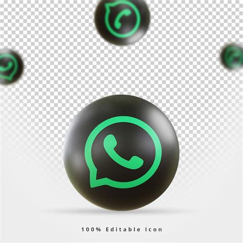 Premium Psd 3d Rendering Whatsapp Social Media Icon