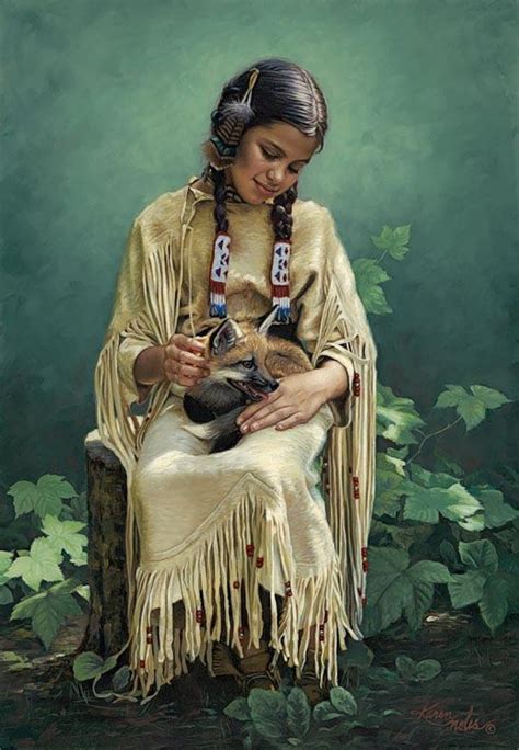 Karen Noles 1947 Native American Paintings Tuttart Pittura