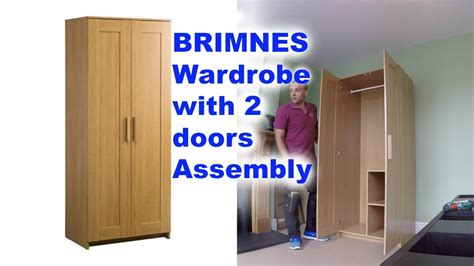 Assembly of the ikea brimnes 3 door wardrobe. IKEA BRIMNES 2 doors wardrobe Assembly - YouTube