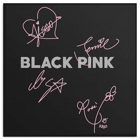 Blackpink Autograph Black Pink Blackpink Jisoo Blackpink