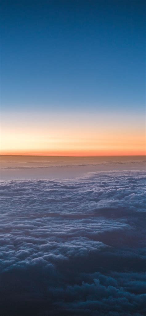Download Above Clouds Sky Sunset 1125x2436 Wallpaper Iphone X